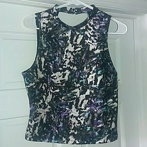 NWT Massimo target high neck scuba crop top